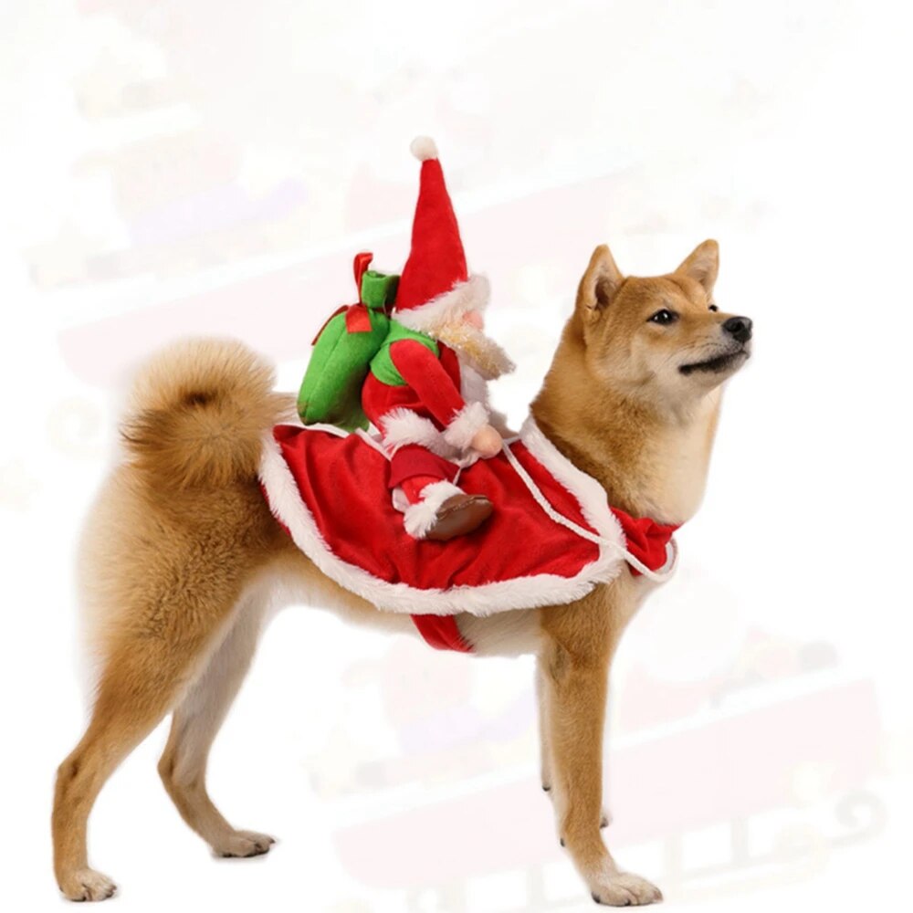 Kerst Hond Kostuum Grappige Kerst HuisdierXL Online Dierenwinkel - Voor elk dier wat wils! Kerst Hond Kostuum Grappige Kerst Honden HuisdierXL