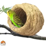 Vogelnest van stro