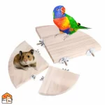 Waaiervormig plankje - kooi decoratie - vogels, knaagdieren