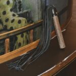 Paarden zweep - retro - leer - Afbeelding 2