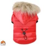 Kleine honden - jas met bontkraag
