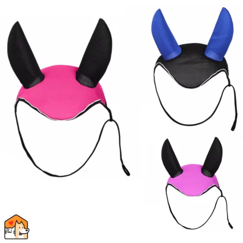 Paarden oor Masker – Anti vliegen Masker Extra HuisdierXL