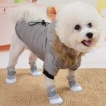 Kleine honden - jas met bontkraag - Afbeelding 3
