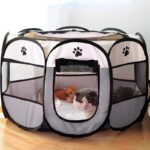 Flexible mesh honden kooi