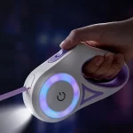 Uitschuifbare hondenriem met LED-verlichting - Afbeelding 2