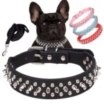 Verstelbare leren halsband voor honden - Afbeelding 3