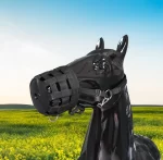 Nylon graasmasker met halster voor paarden - Afbeelding 3