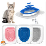 Katten trainings-wc van kunststof - huisdieren toilet