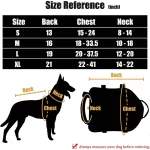 Verstelbaar K9 vest - hondenharnas voor buitentraining - Afbeelding 4