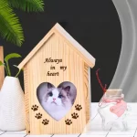 Dierenurn - asbewaarbox als gedenkteken - hout - Afbeelding 2