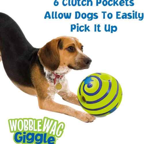 Wobble Wag Giggle Glow Bal Hondenspeelgoed – Leuk gegiggel bij het rollen Speeltjes HuisdierXL