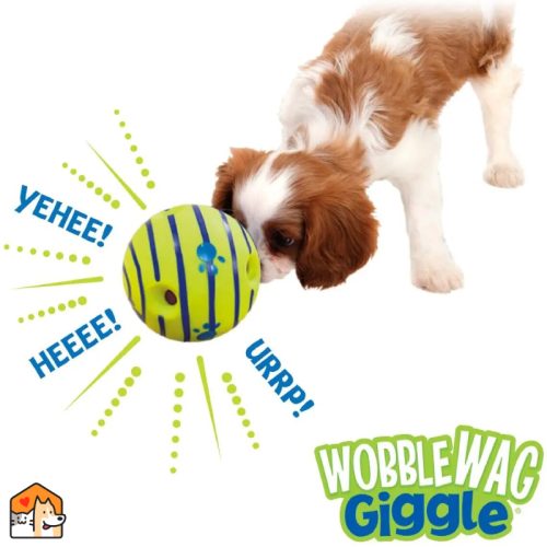 Wobble Wag Giggle Glow Bal Hondenspeelgoed – Leuk gegiggel bij het rollen Speeltjes HuisdierXL