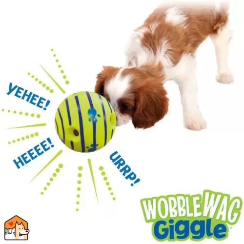 Wobble Wag Giggle Glow Bal Hondenspeelgoed – Leuk gegiggel bij het rollen Honden HuisdierXL