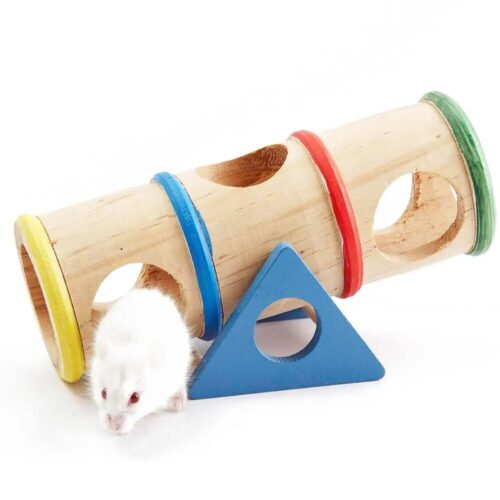 Bed voor hamster – Hout en canvas Extra HuisdierXL