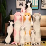 Lang pluchen kattenkussen - Afbeelding 4