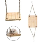 Houten hamster schommel hangmat - Afbeelding 4