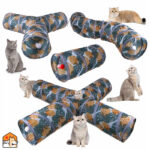 Opvouwbare speeltunnel voor kittens
