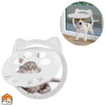 Huisdierdeur voor honden en katten - wit of zwart