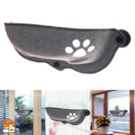 Katten raamhangmat met warm bed