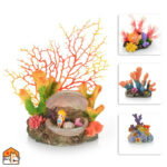 Nagebootste koraalvis aquariumdecoratie