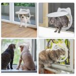 Huisdierdeur voor honden en katten - wit of zwart - Afbeelding 2