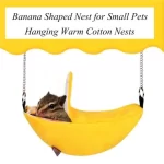 Hangmat voor huisdieren - banaanvormig hamsternest - Afbeelding 3