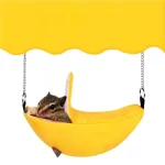 Hangmat voor huisdieren - banaanvormig hamsternest - Afbeelding 2