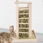 Houten hooihouder voor konijnen - Afbeelding 3
