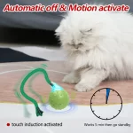 Automatisch bewegende kattenspeelbal met vogelgeluid - Afbeelding 4
