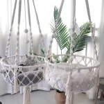 Bohemian handgeweven kattenhangmat met katoenen kwastjes - Afbeelding 2