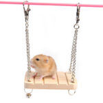 Houten hamster schommel hangmat - Afbeelding 3