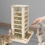 Houten hooihouder voor konijnen - Afbeelding 2
