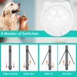 Huisdierdeur voor honden en katten - wit of zwart - Afbeelding 4