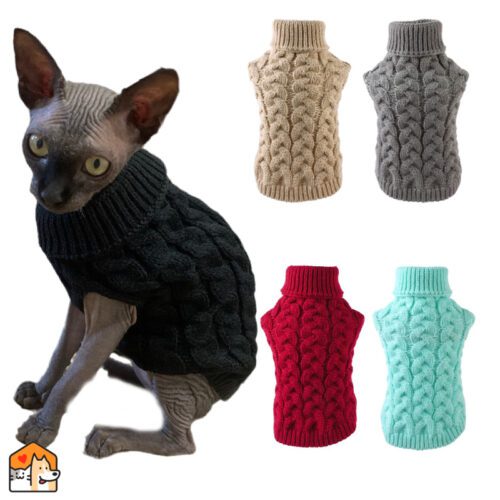 Schattige Gebreide Sweaters voor Katten en Kleine Vriendjes Kleding HuisdierXL