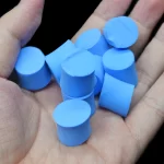 Blauwe testbuisplug mierenboerderij accessoires - 10 stuks - Afbeelding 3