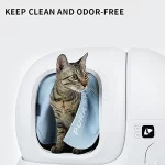 Magnetisch stofdicht gordijn voor kattenbak - Afbeelding 2