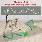 Automatisch bewegende kattenspeelbal met vogelgeluid - Afbeelding 2