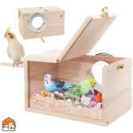 Houten broednest voor vogels