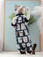 Katten jumpsuit kleding katten - Afbeelding 2