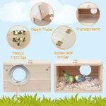 Houten broednest voor vogels - Afbeelding 3
