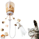 Interactief kattenspeelgoed met veer