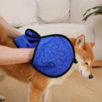 Hondenbadhanddoek met handschoen - Afbeelding 2