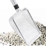 Superstevig aluminium kattenbak schepje voor schoonmaakgemak - Afbeelding 4