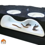 Aquarium tunnel grot decoratie met twee ingangen