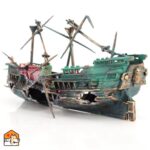 Aquarium decoratie boot - scheepswrak ornament