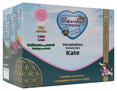 Renske Vers Vlees Variatiebox Kate Kip / Lam / Kalkoen / Eend - 12 x 395 g