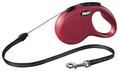 218058.jpg Flexi Rollijn Classic Cord Rood - S 5 Mtr