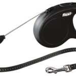 Flexi Rollijn Classic Cord Zwart - S 5 Mtr