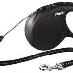 Flexi Rollijn Classic Cord Zwart - M 8 Mtr