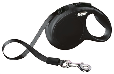 Flexi Rollijn Classic Tape Zwart - Xs 3Mtr